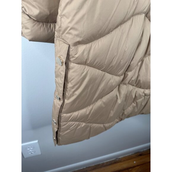 Marina Rinaldi Panfilo Puffer Quilted Coat Jacket Tan Size 16 NWT - Picture 7 of 10